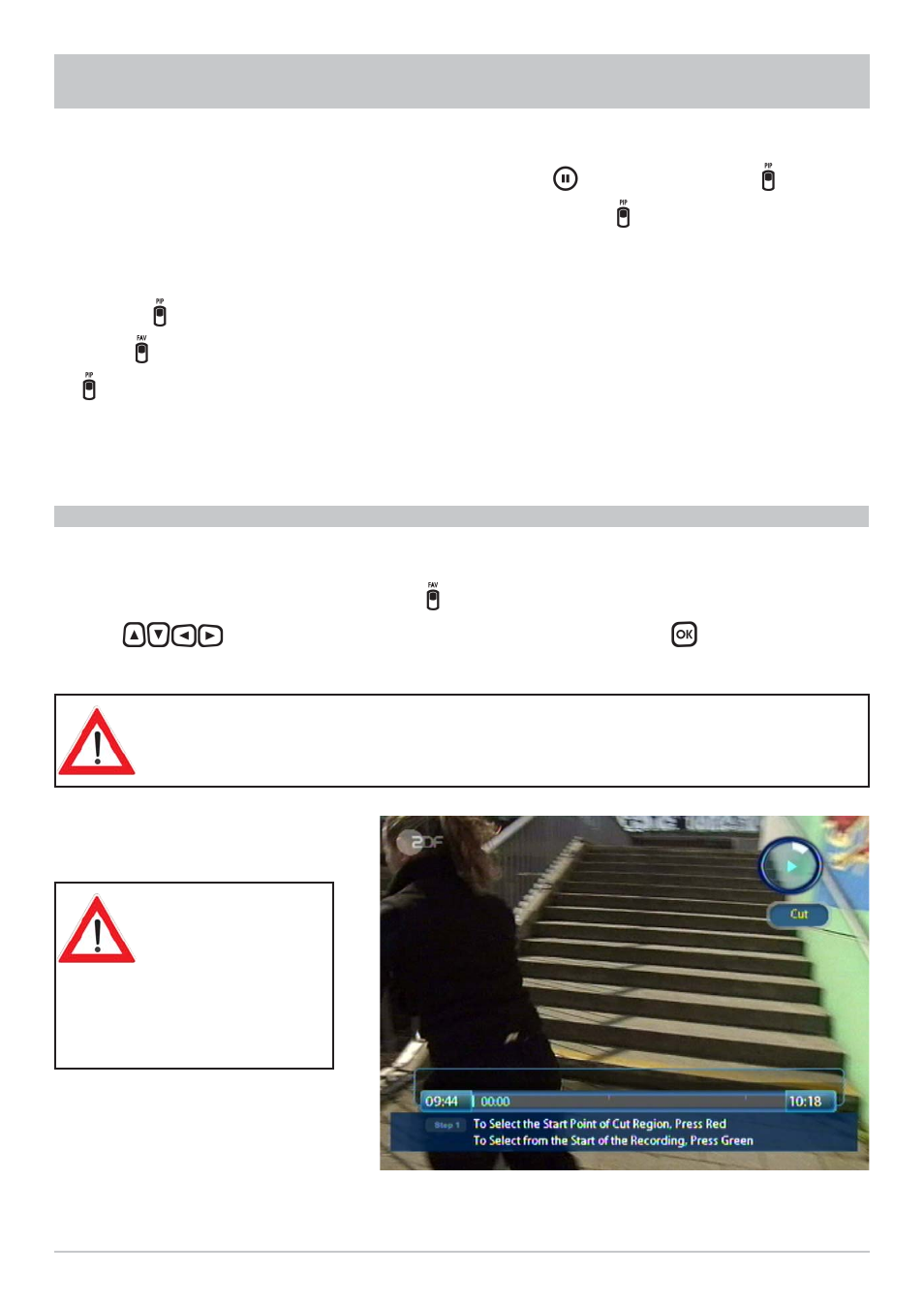 Recording list | Kathrein UFS 822sw User Manual | Page 97 / 156