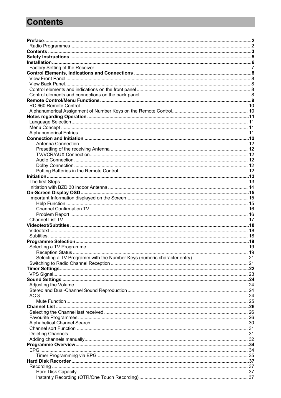 Kathrein UFD 574/S User Manual | Page 3 / 64