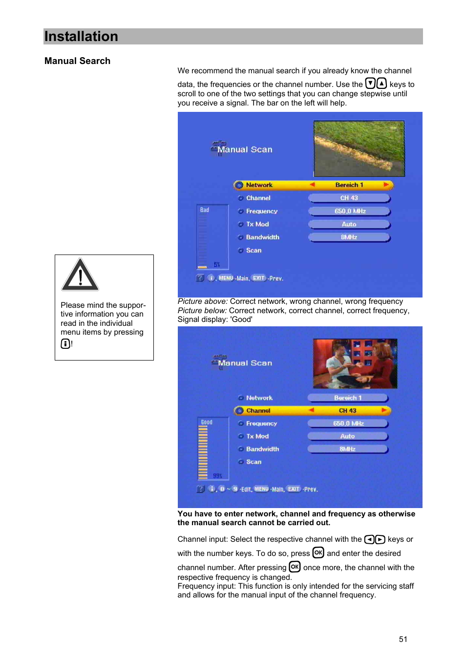 Installation | Kathrein UFD 574/S User Manual | Page 51 / 64