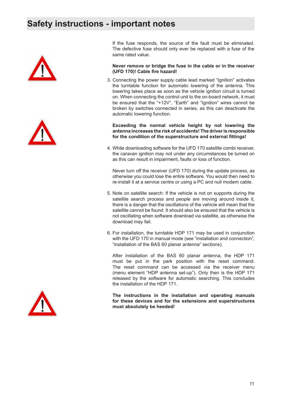 Kathrein MobiSet 3 CAP 310 User Manual | Page 11 / 36
