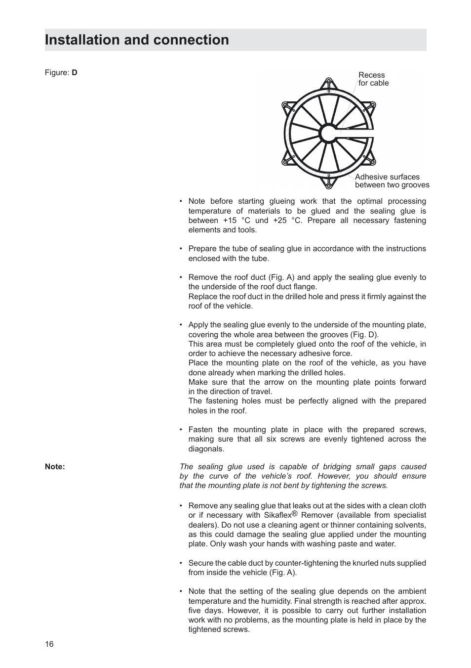 Installation and connection | Kathrein MobiSet 3 CAP 310 User Manual | Page 16 / 36