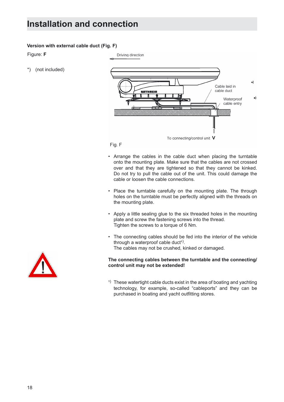 Installation and connection | Kathrein MobiSet 3 CAP 310 User Manual | Page 18 / 36