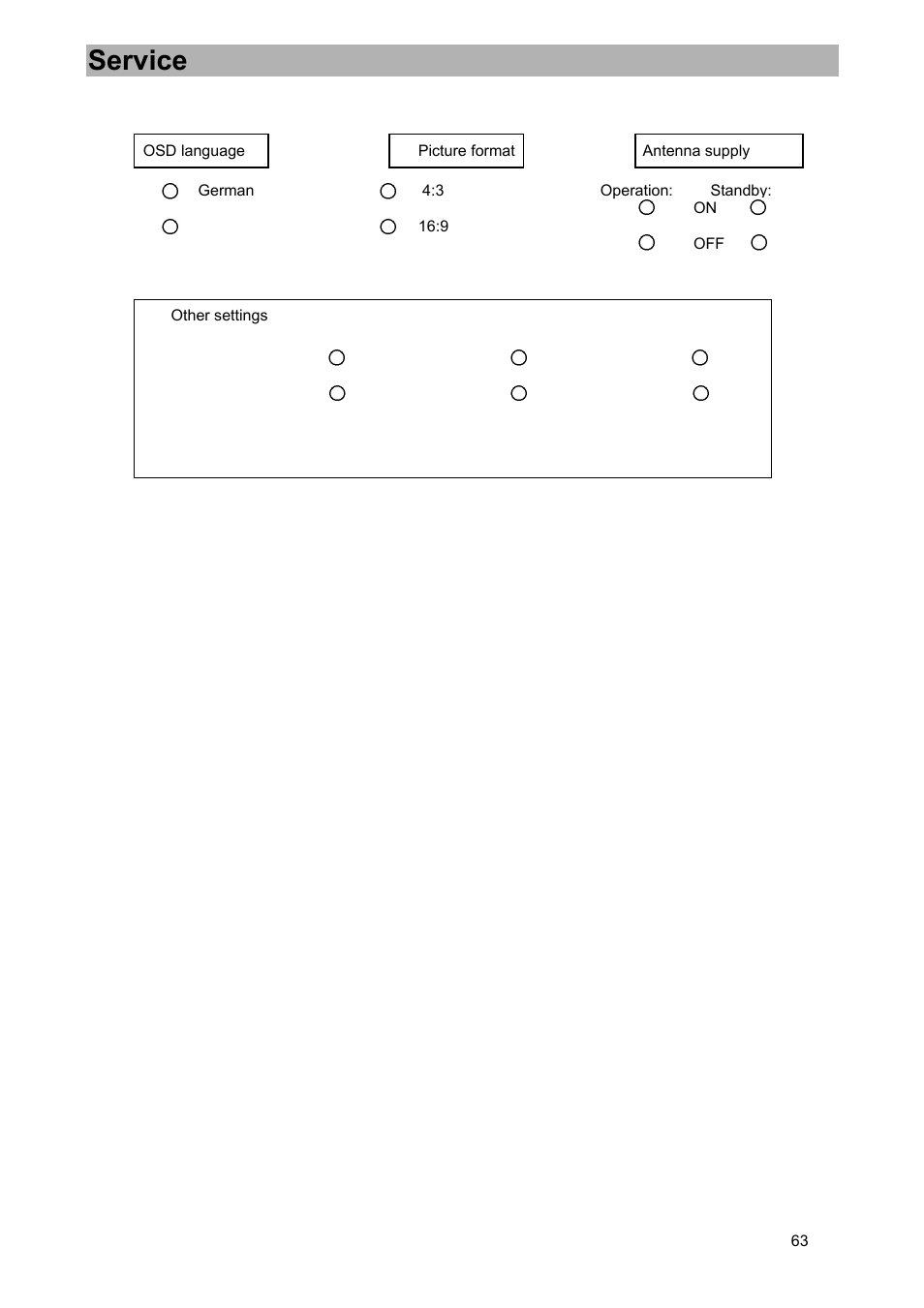Service | Kathrein UFD 570/S User Manual | Page 63 / 64
