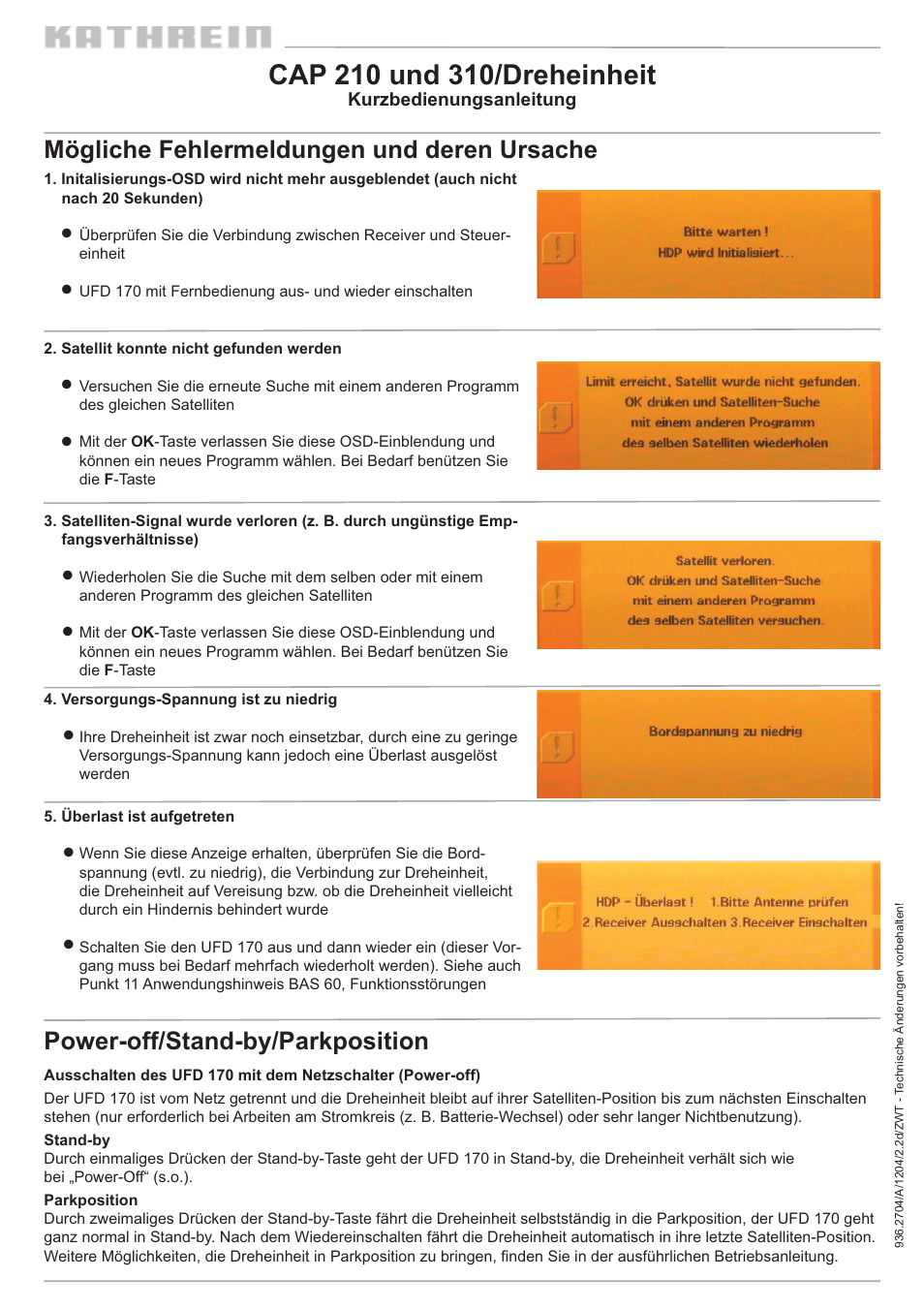 Kathrein 310 User Manual | Page 2 / 16