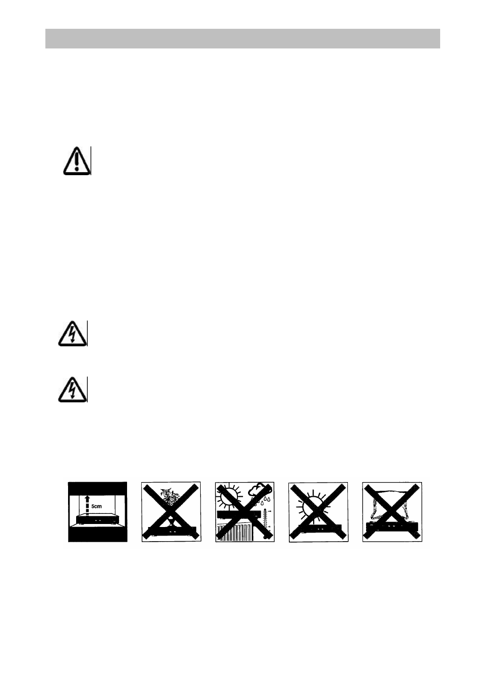 Safety instructions, Important locating and setting-up instructions | Kathrein UFD 346 User Manual | Page 5 / 34