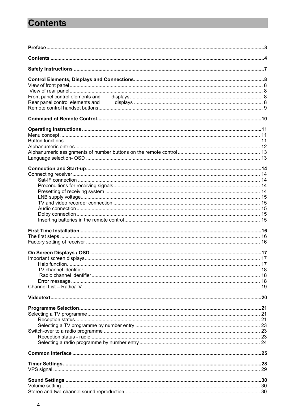 Kathrein UFD 540 User Manual | Page 4 / 80