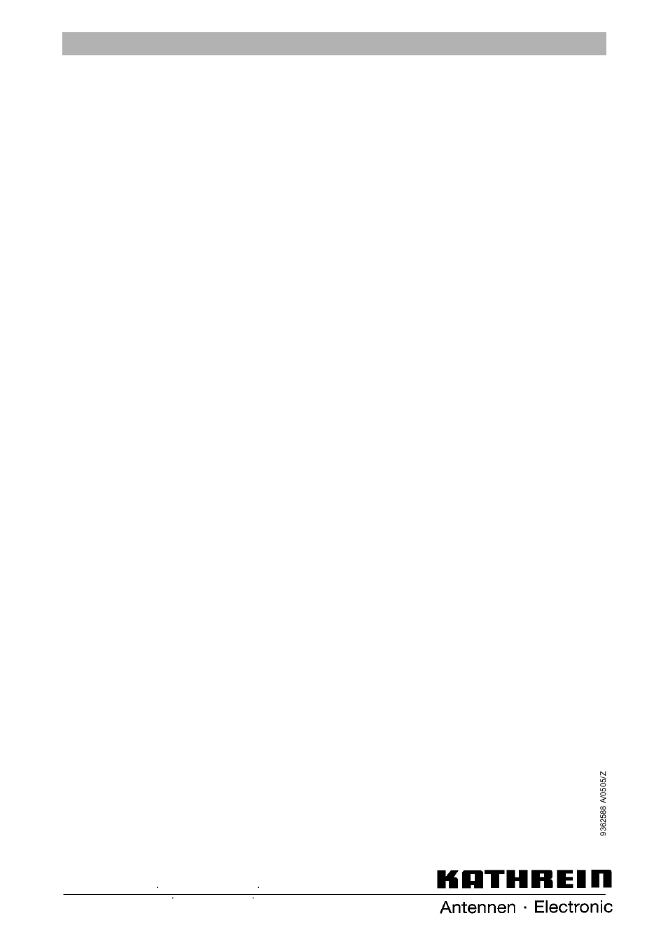 Kathrein UFD 540 User Manual | Page 80 / 80