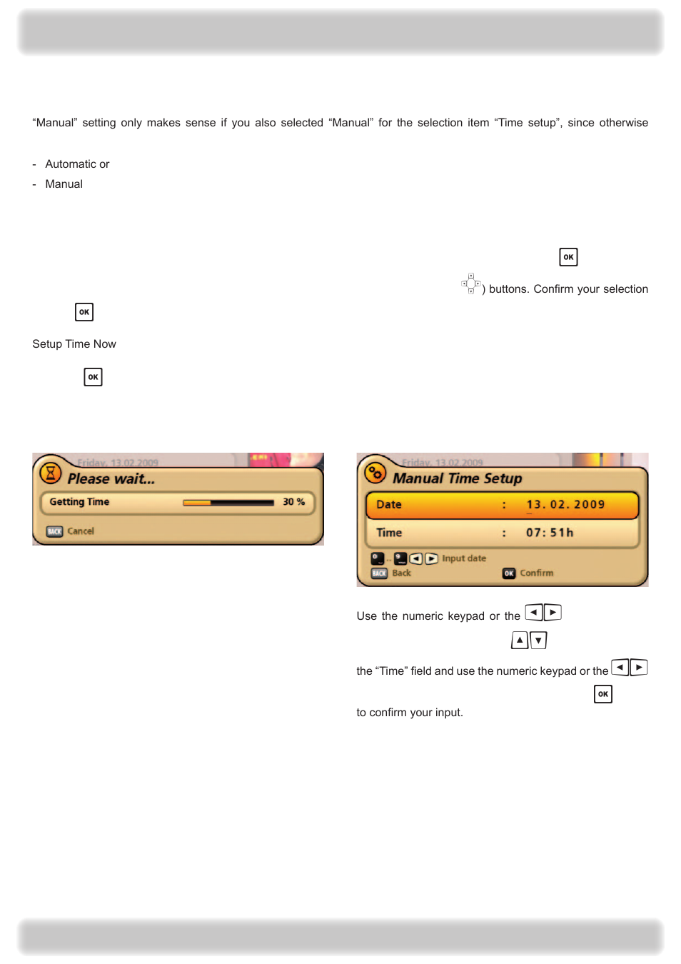 Main menu - settings | Kathrein UFS 922 si User Manual | Page 114 / 184