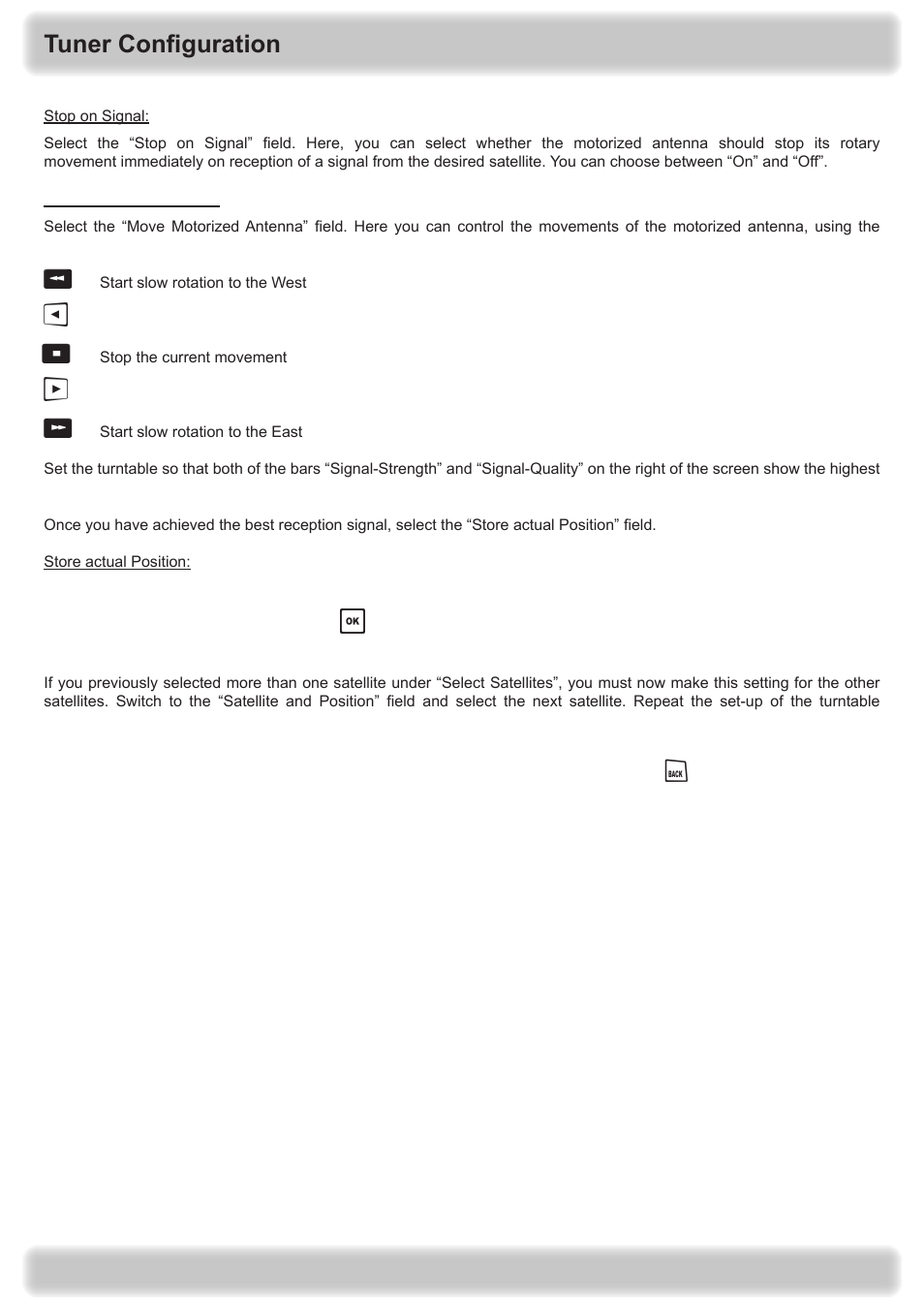 Tuner configuration | Kathrein UFS 922 si User Manual | Page 146 / 184