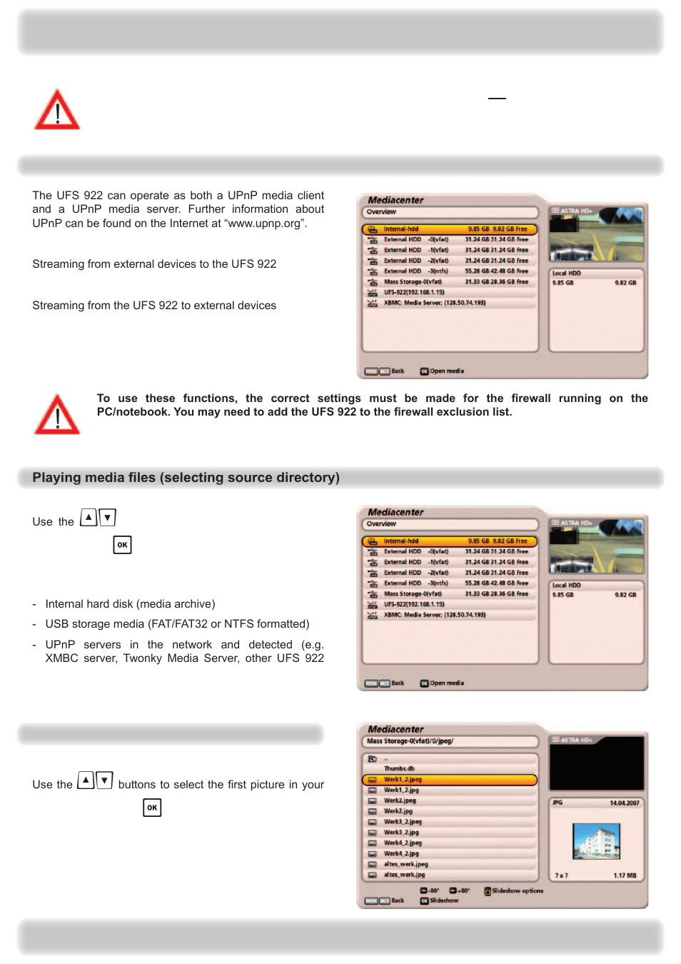 Multimedia | Kathrein UFS 922 si User Manual | Page 160 / 184