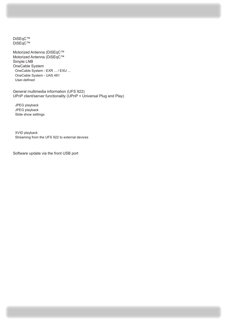 Comprehensive index | Kathrein UFS 922 si User Manual | Page 178 / 184