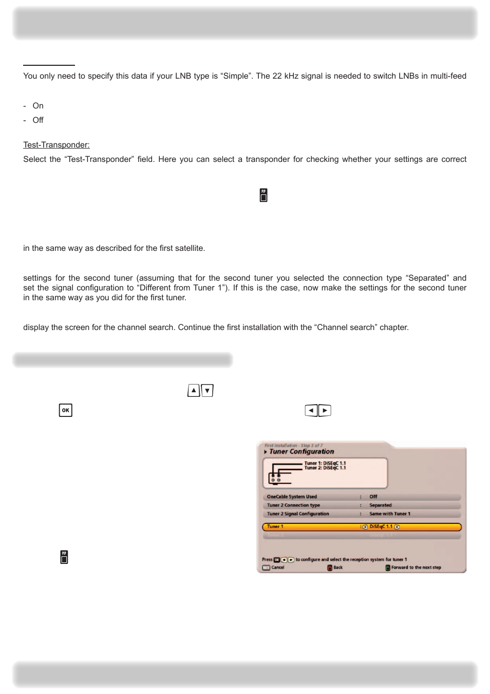 Connection and setup | Kathrein UFS 922 si User Manual | Page 21 / 184