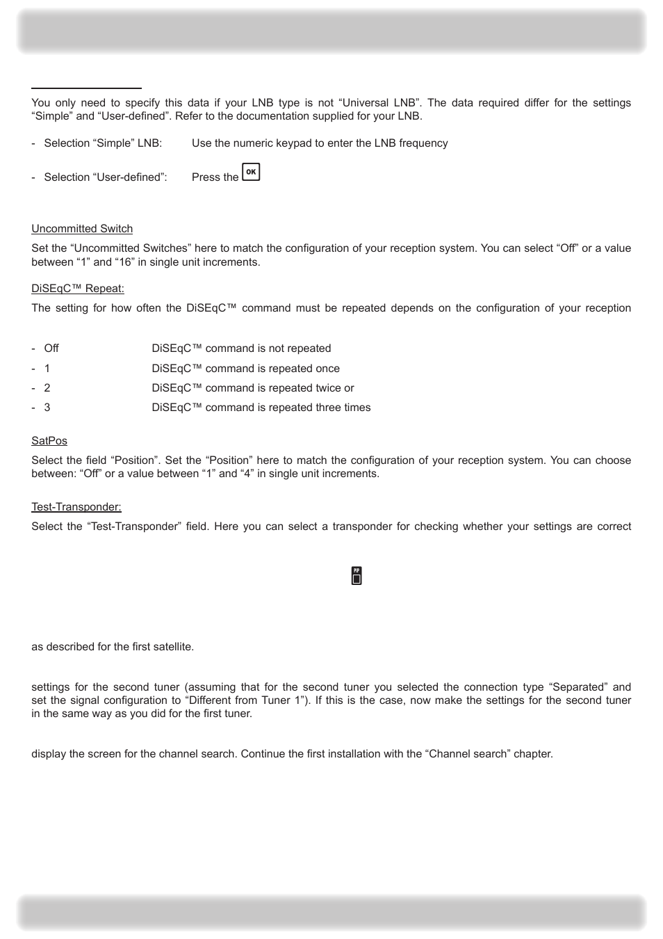 Connection and setup | Kathrein UFS 922 si User Manual | Page 23 / 184