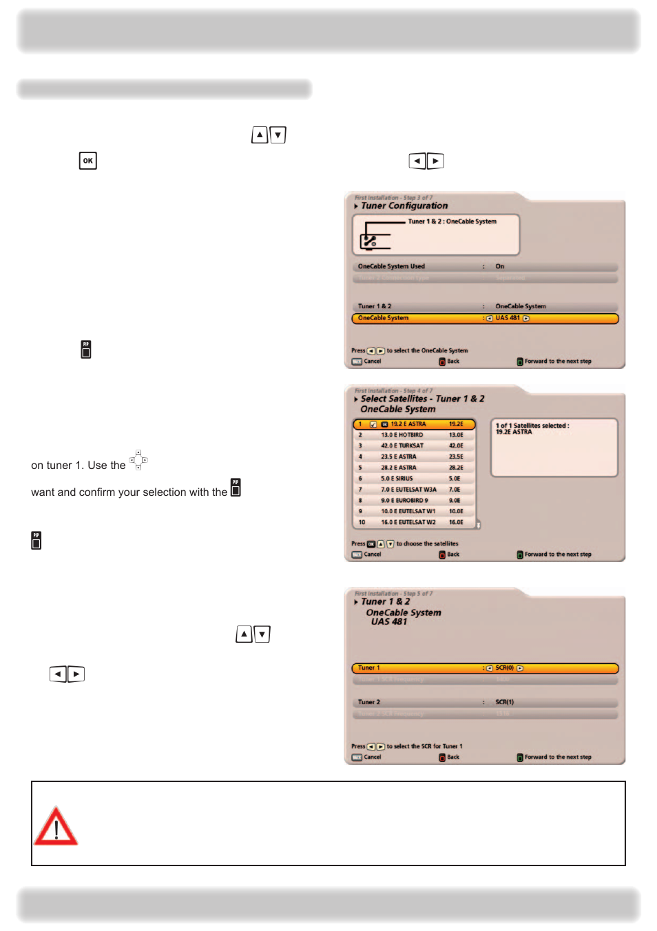 Connection and setup | Kathrein UFS 922 si User Manual | Page 36 / 184