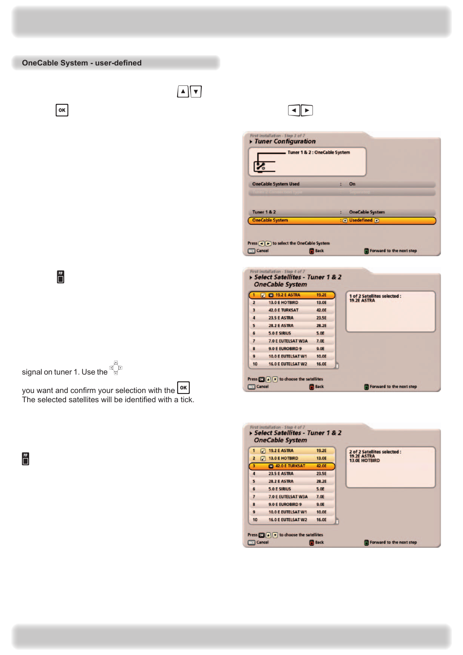 Connection and setup | Kathrein UFS 922 si User Manual | Page 38 / 184