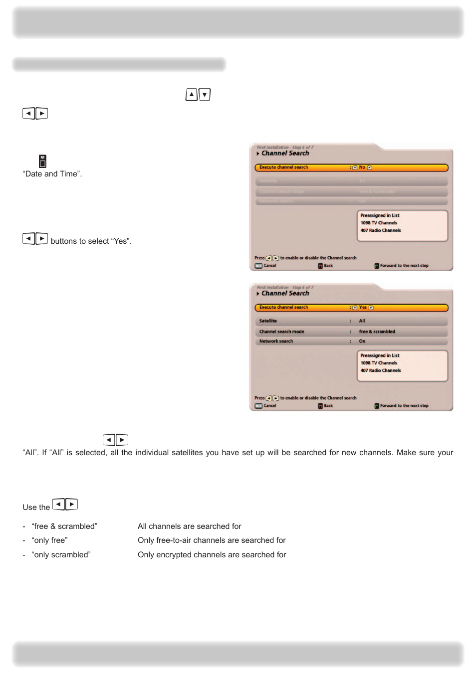 Connection and setup | Kathrein UFS 922 si User Manual | Page 41 / 184