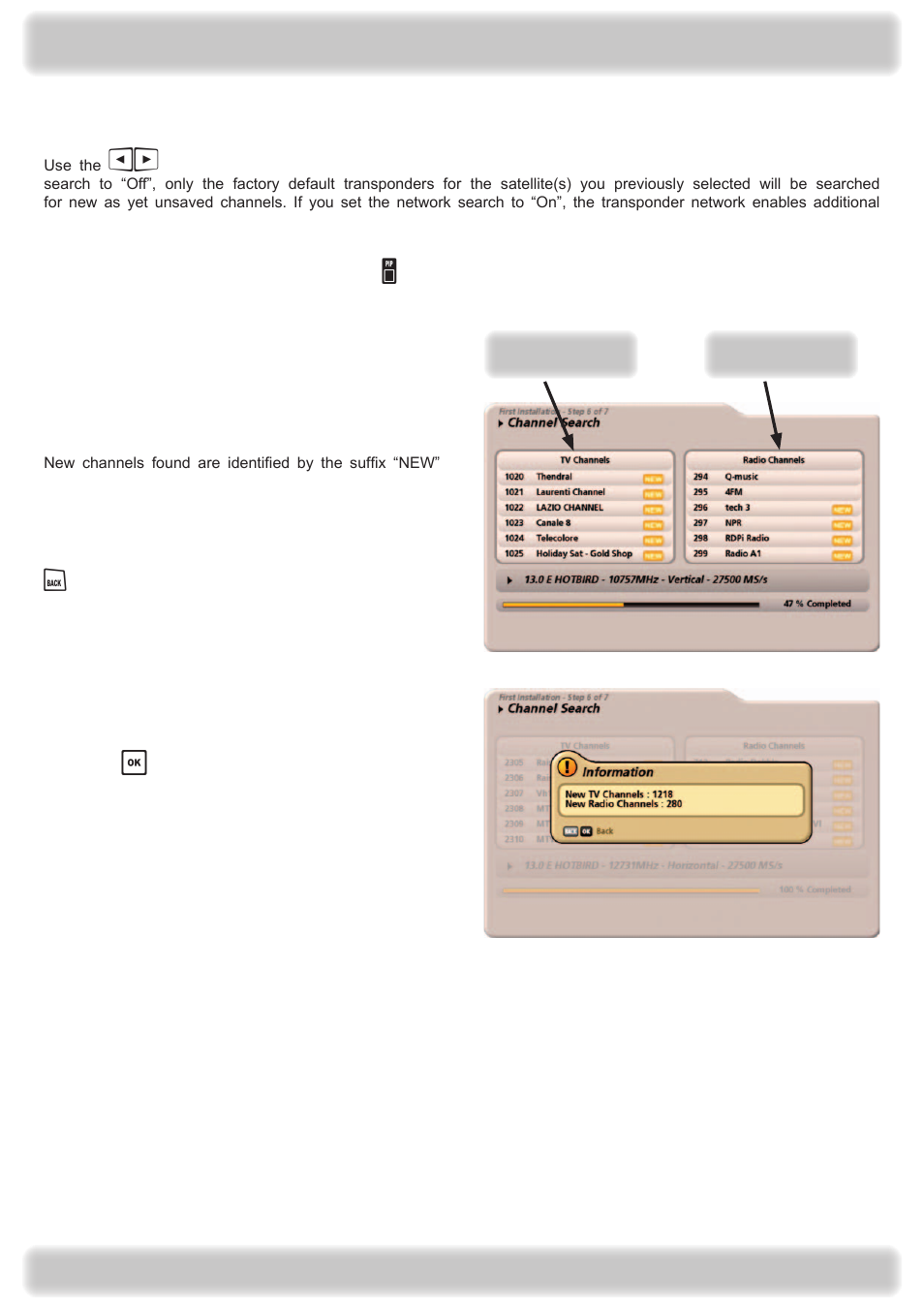 Connection and setup | Kathrein UFS 922 si User Manual | Page 42 / 184