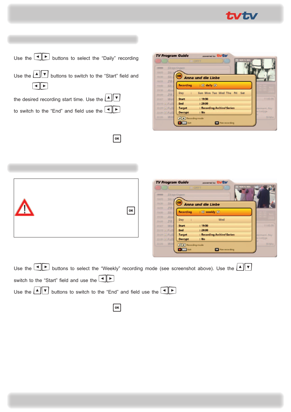 Premium epg | Kathrein UFS 922 si User Manual | Page 69 / 184