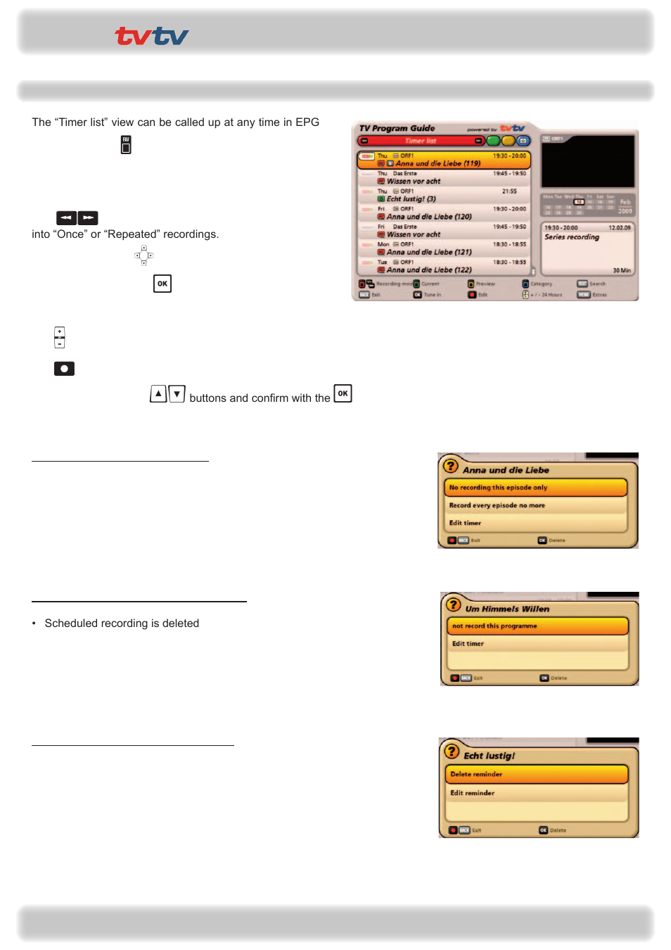 Premium epg | Kathrein UFS 922 si User Manual | Page 72 / 184