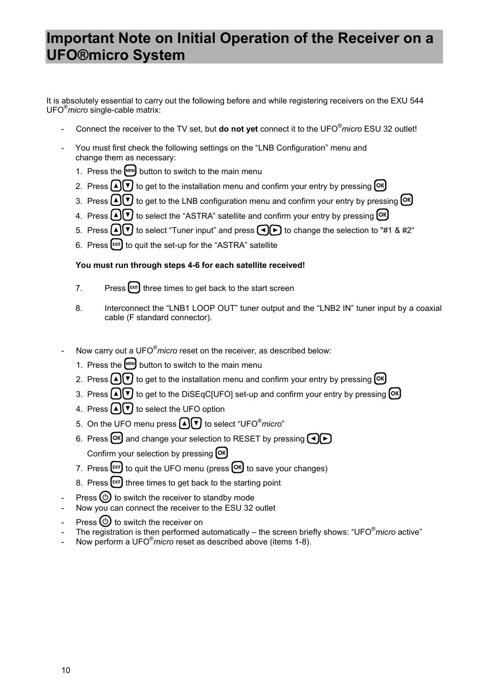 Kathrein UFD 580 User Manual | Page 10 / 100