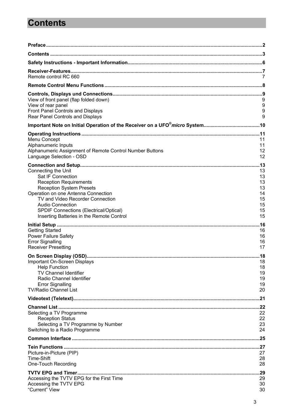 Kathrein UFD 580 User Manual | Page 3 / 100