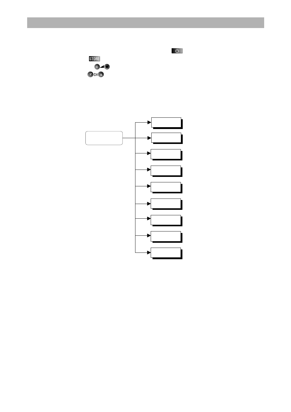 Menu structure, Radio setup menu | Kathrein UFD 345 User Manual | Page 30 / 34