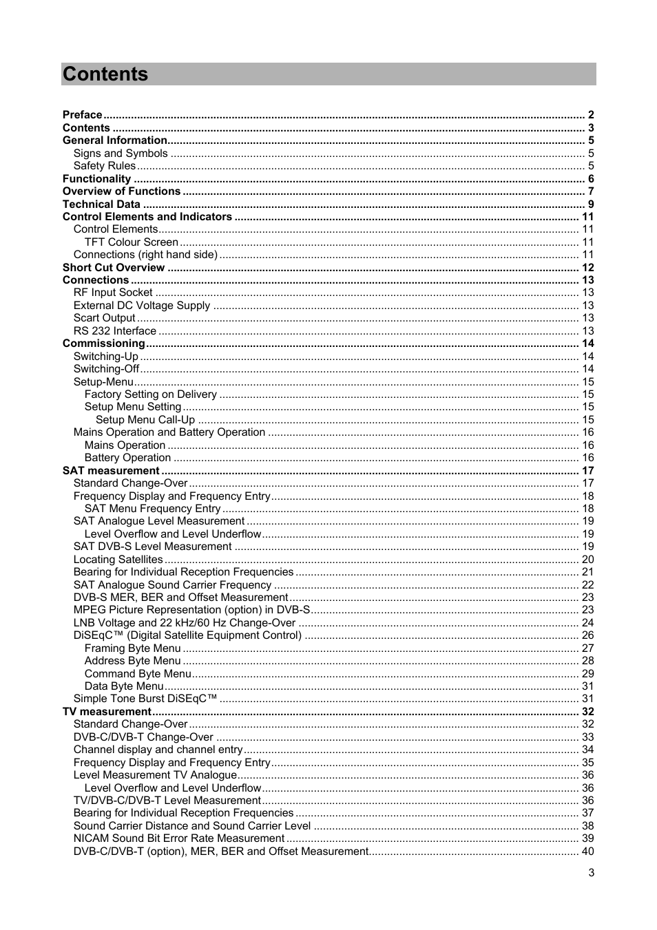 Kathrein MSK 25 User Manual | Page 3 / 56
