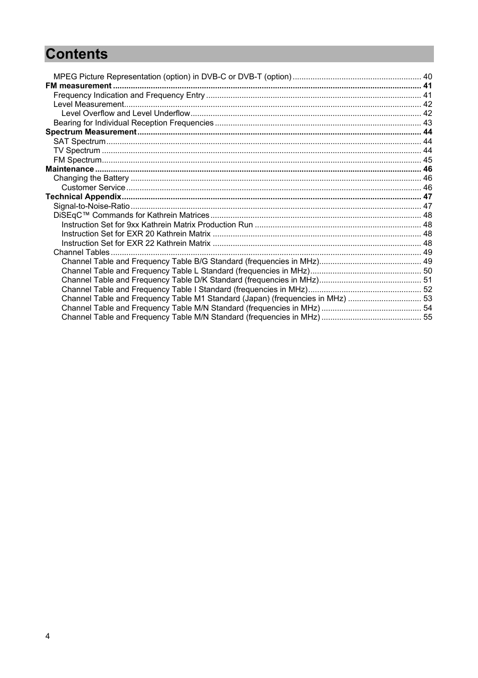 Kathrein MSK 25 User Manual | Page 4 / 56