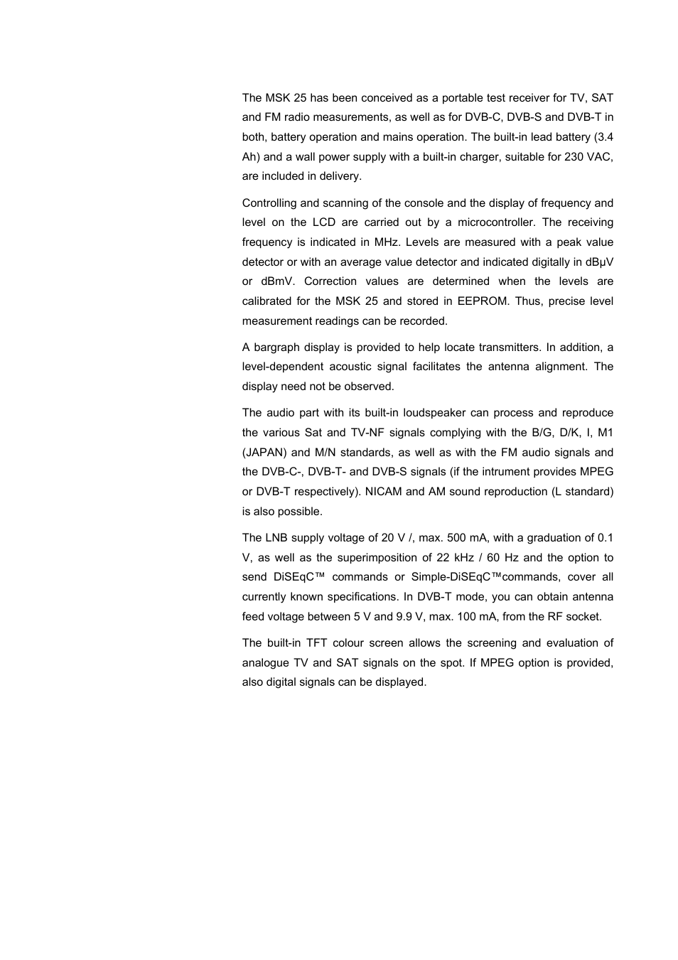 Kathrein MSK 25 User Manual | Page 6 / 56
