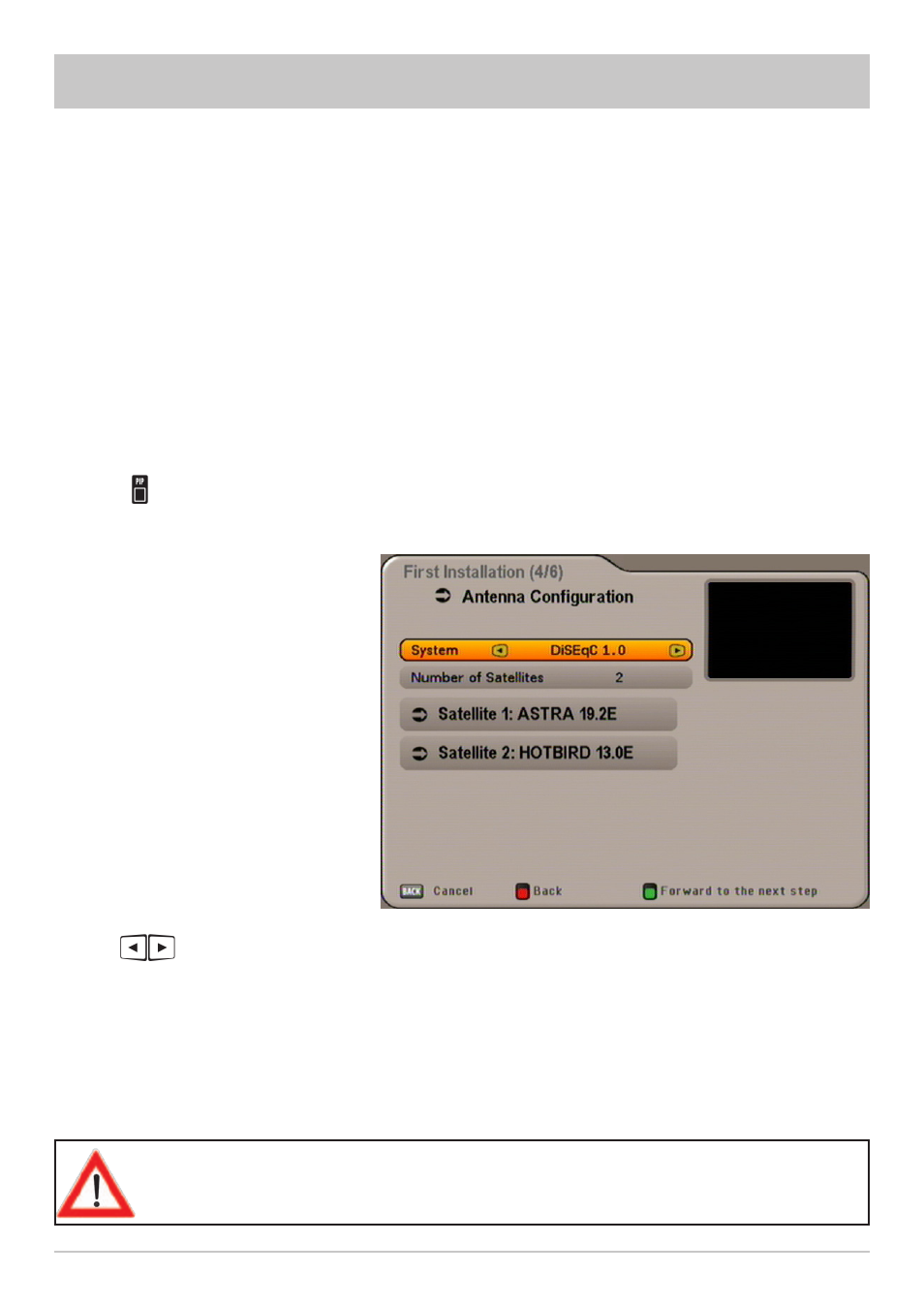 First installation: general | Kathrein UFS 640si User Manual | Page 15 / 80