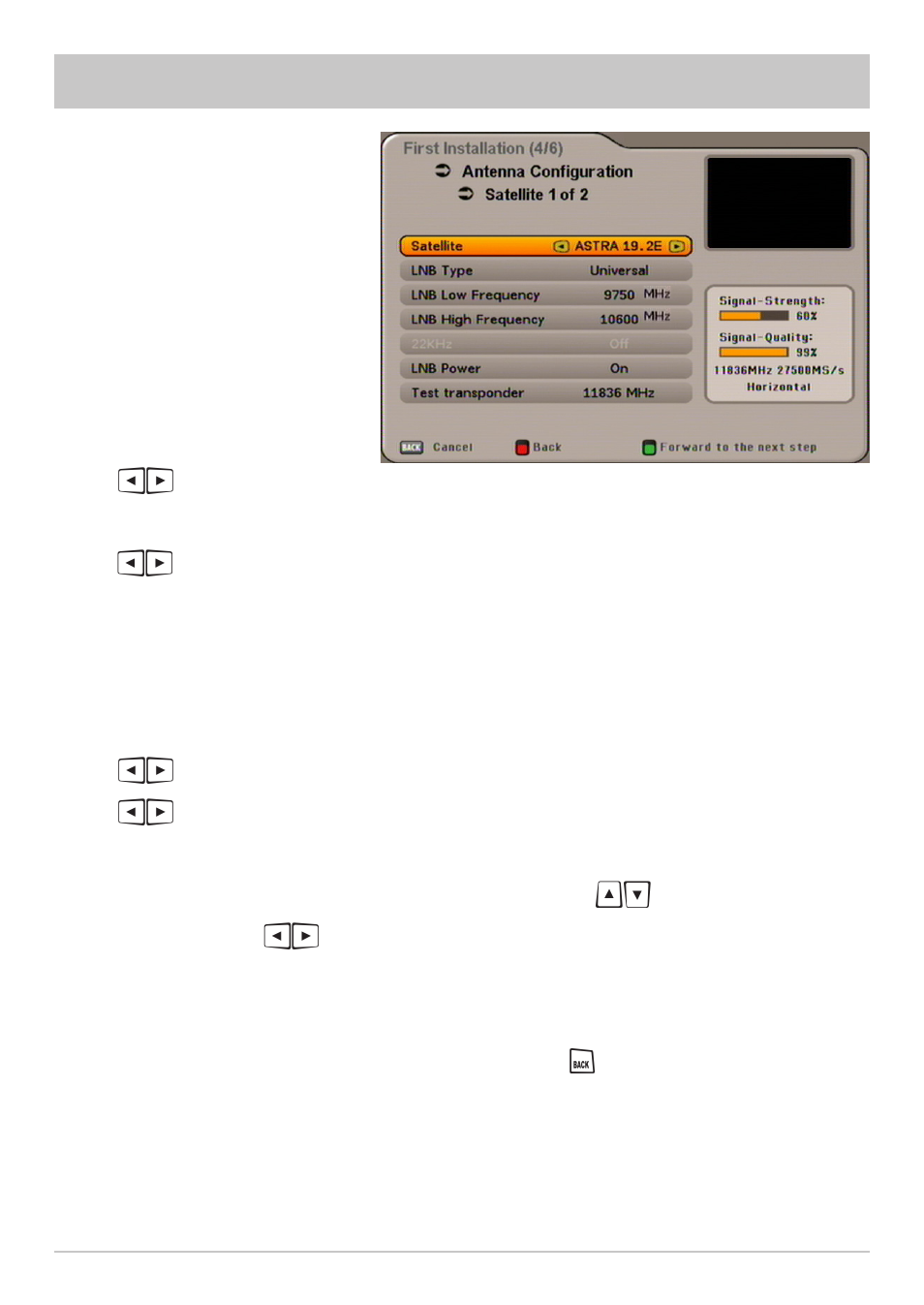 First installation: diseqc™1.0 | Kathrein UFS 640si User Manual | Page 17 / 80