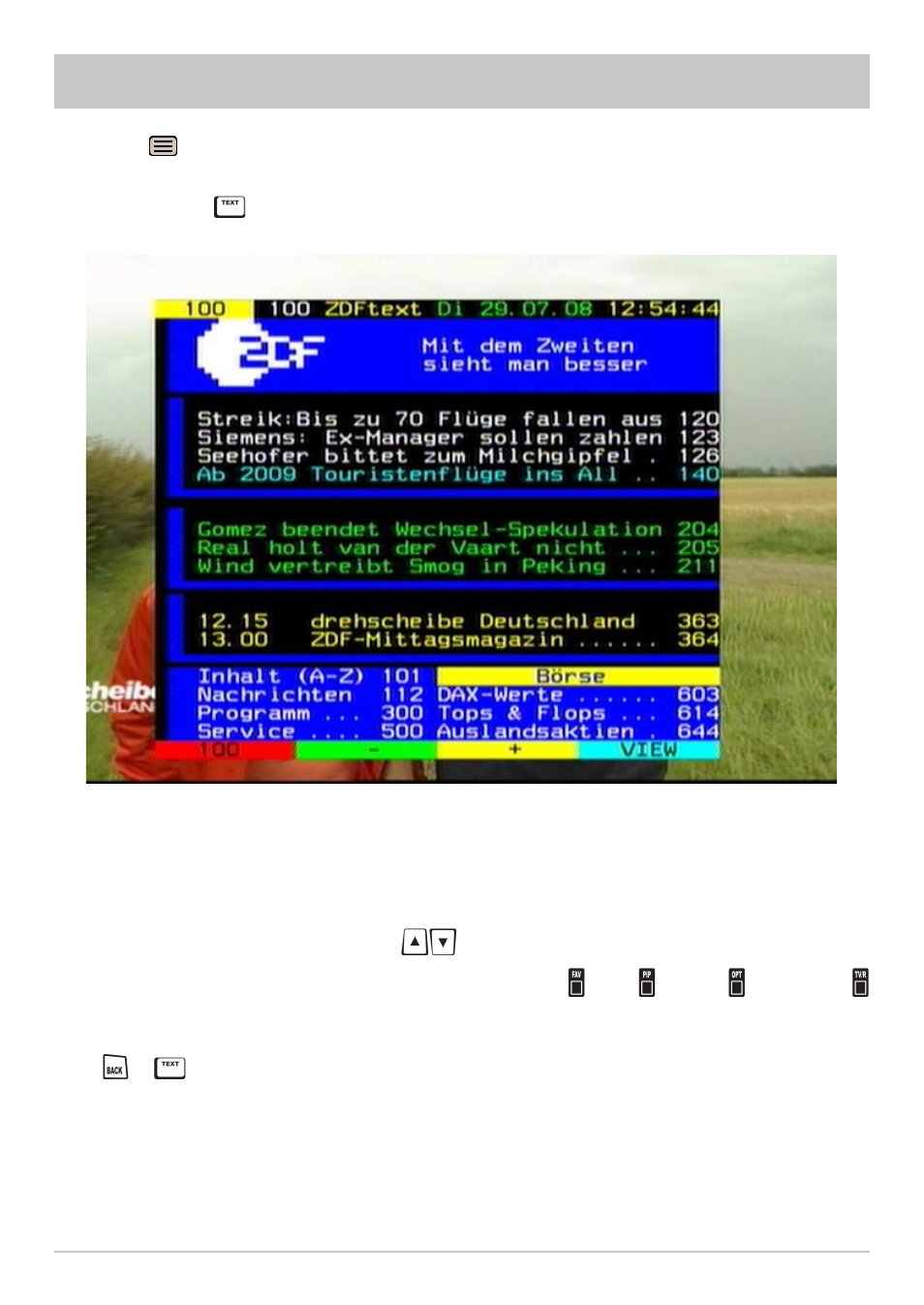 Videotext (teletext) | Kathrein UFS 640si User Manual | Page 43 / 80