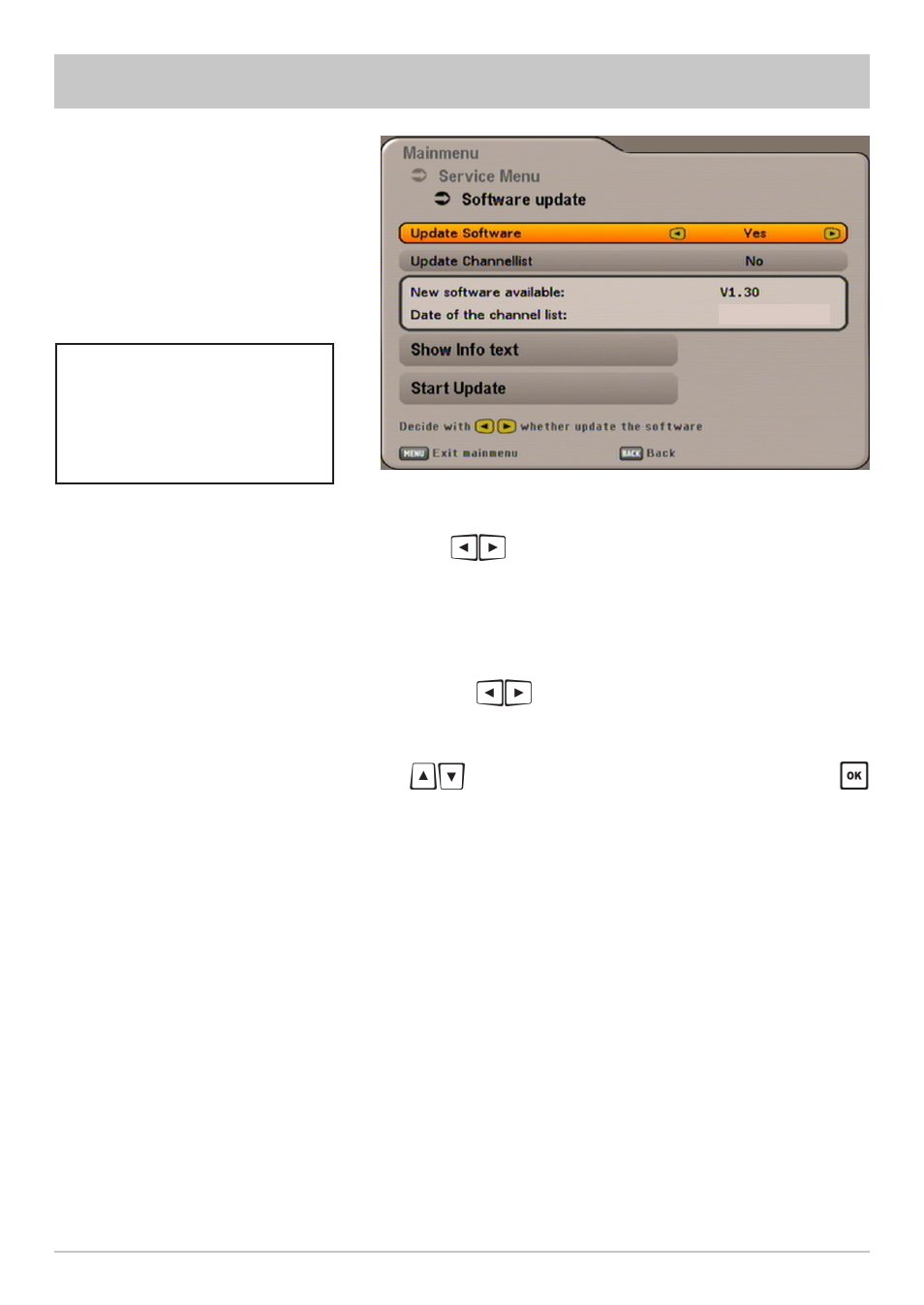 Service menu | Kathrein UFS 640si User Manual | Page 63 / 80