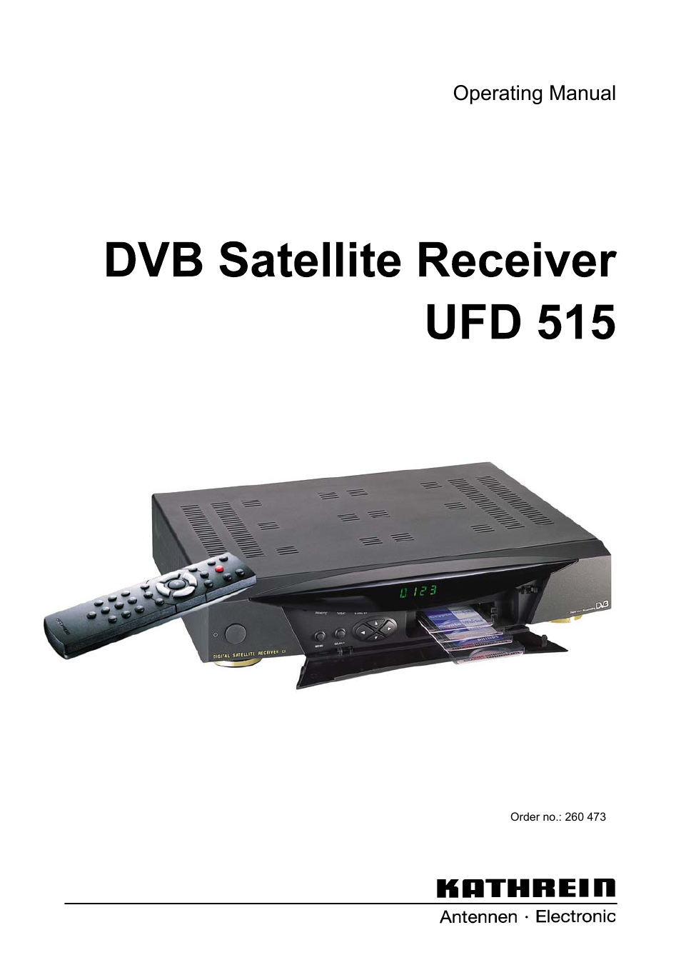 Kathrein UFD 515 User Manual | 57 pages