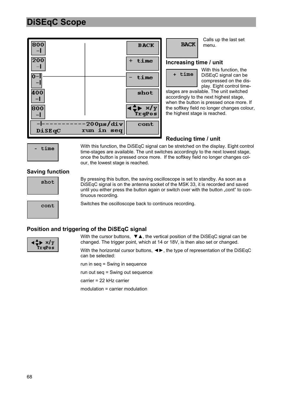 Diseqc scope | Kathrein MSK 33 User Manual | Page 68 / 116