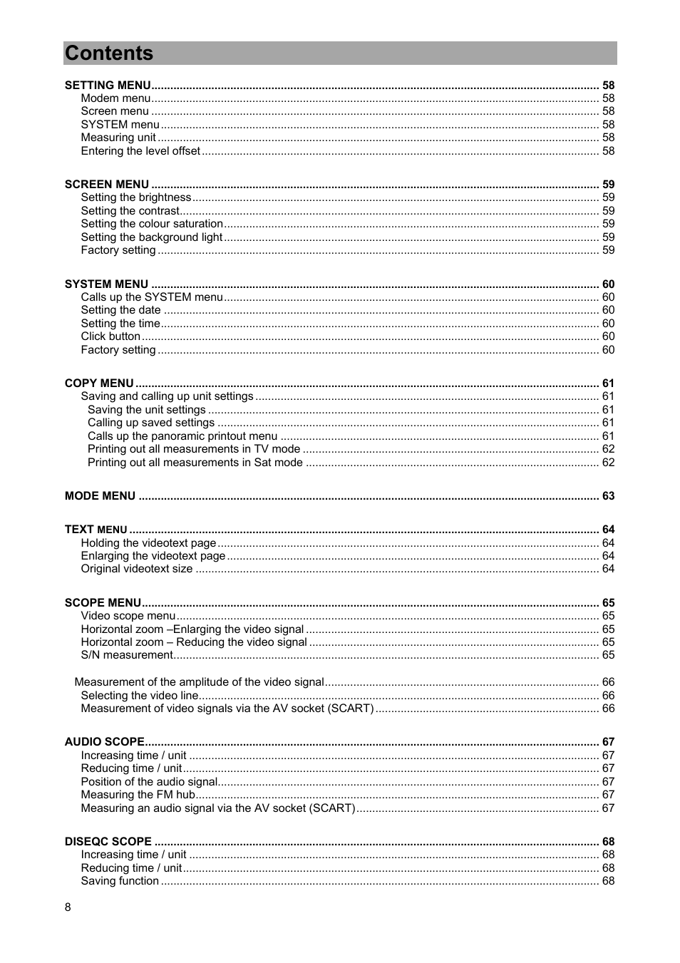 Kathrein MSK 33 User Manual | Page 8 / 116