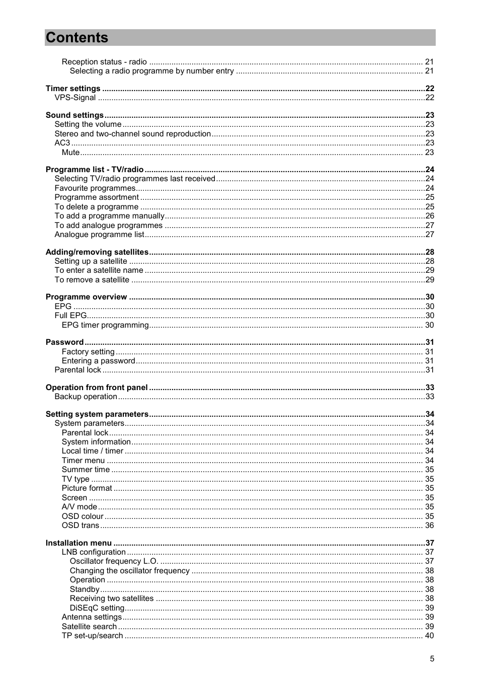 Kathrein UFD 520 User Manual | Page 5 / 60