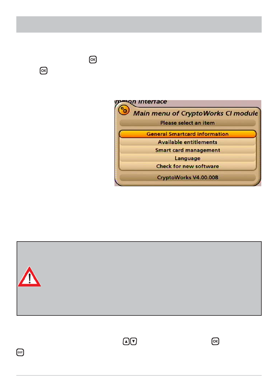 Common interface | Kathrein UFS 902 User Manual | Page 48 / 88