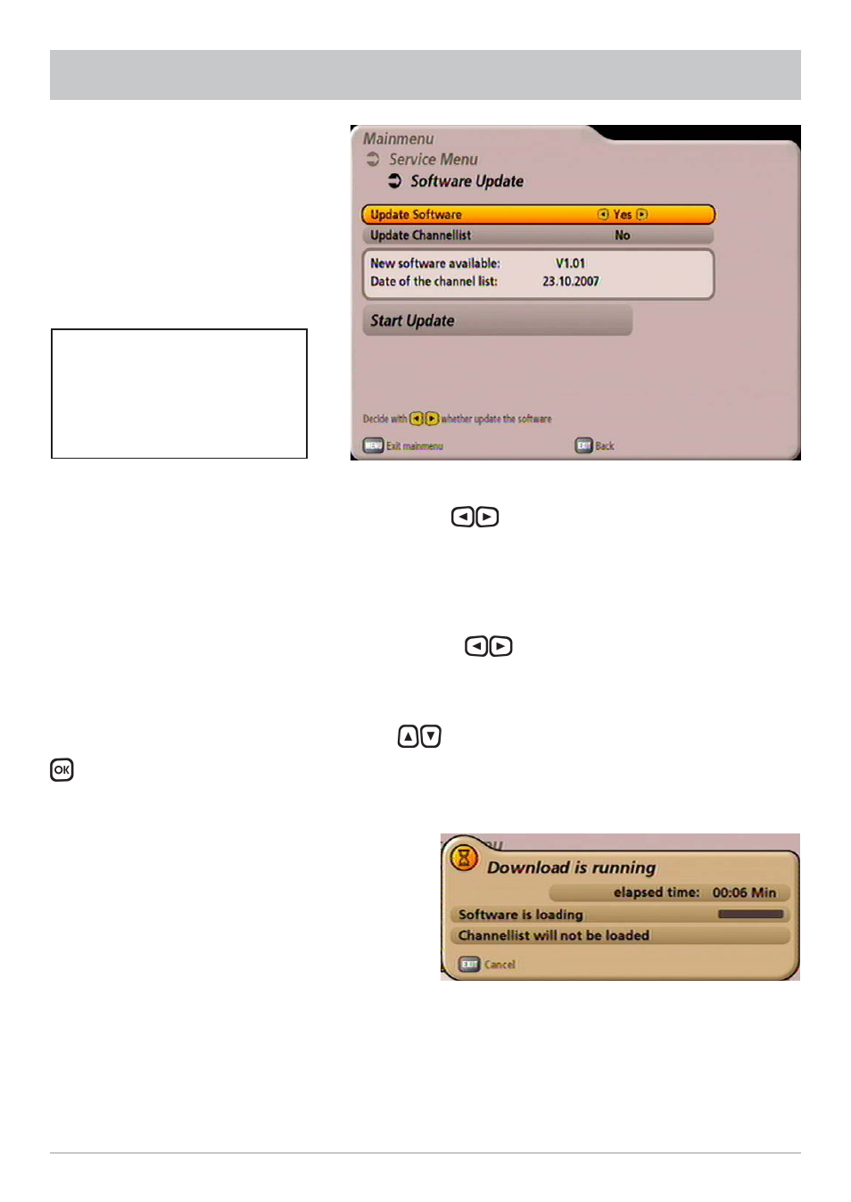 Service menu | Kathrein UFS 902 User Manual | Page 69 / 88