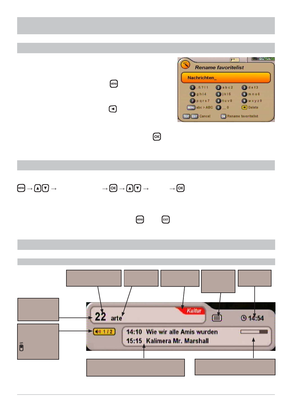 Operating instructions | Kathrein UFS 700sw User Manual | Page 34 / 88