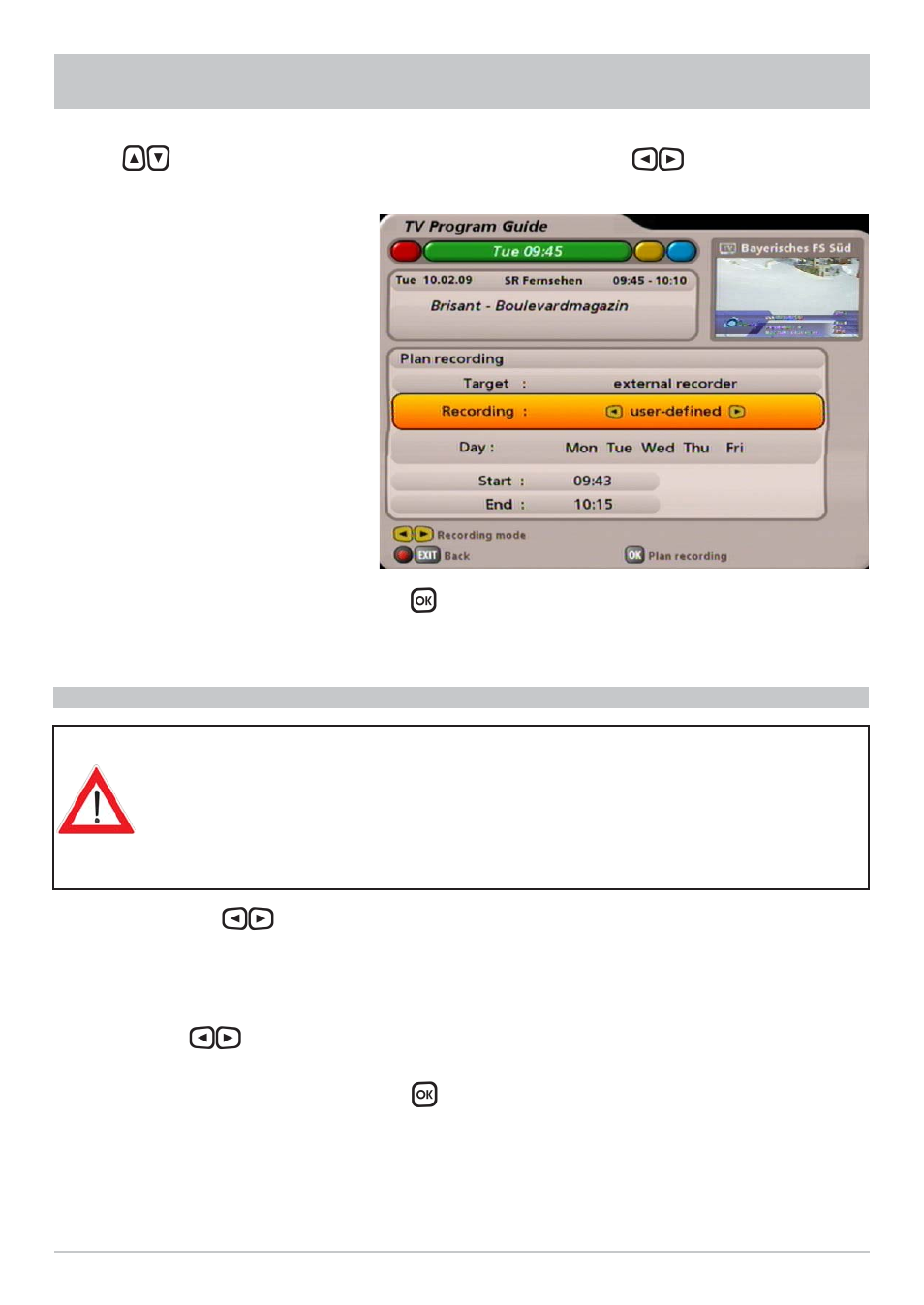 Epg - electronic programme guide | Kathrein UFS 700sw User Manual | Page 47 / 88
