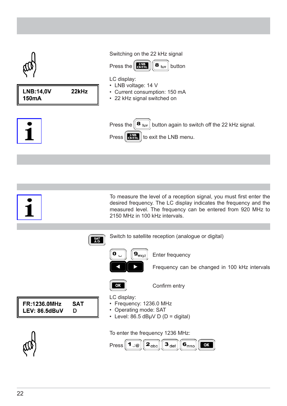 Digital sat reception | Kathrein MSK 125 User Manual | Page 22 / 80