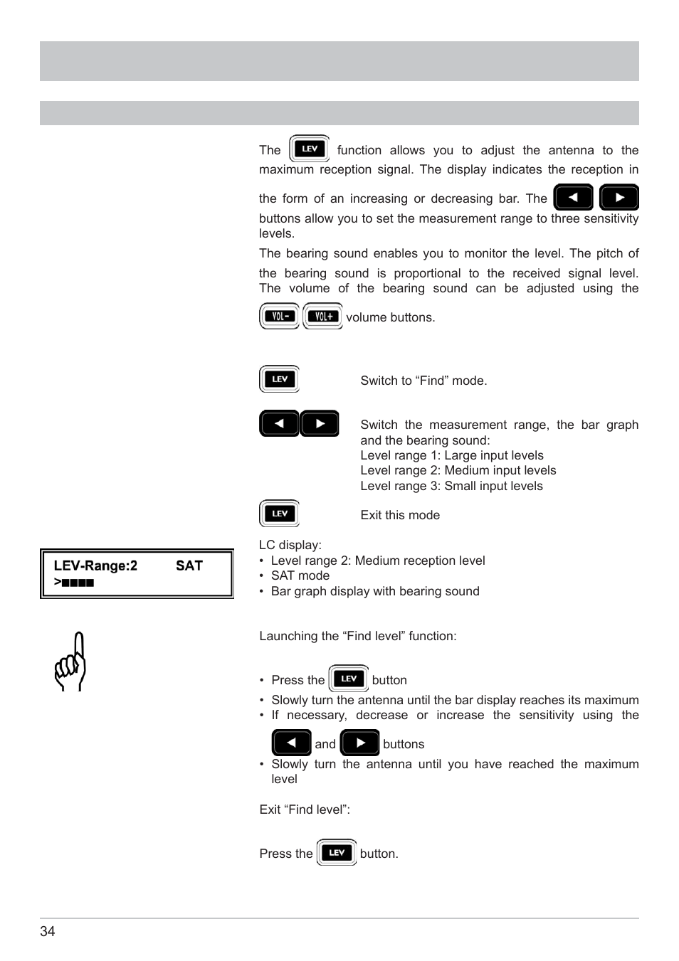 Finding individual reception frequencies | Kathrein MSK 125 User Manual | Page 34 / 80