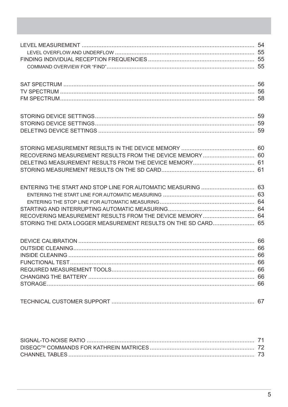 Kathrein MSK 125 User Manual | Page 5 / 80