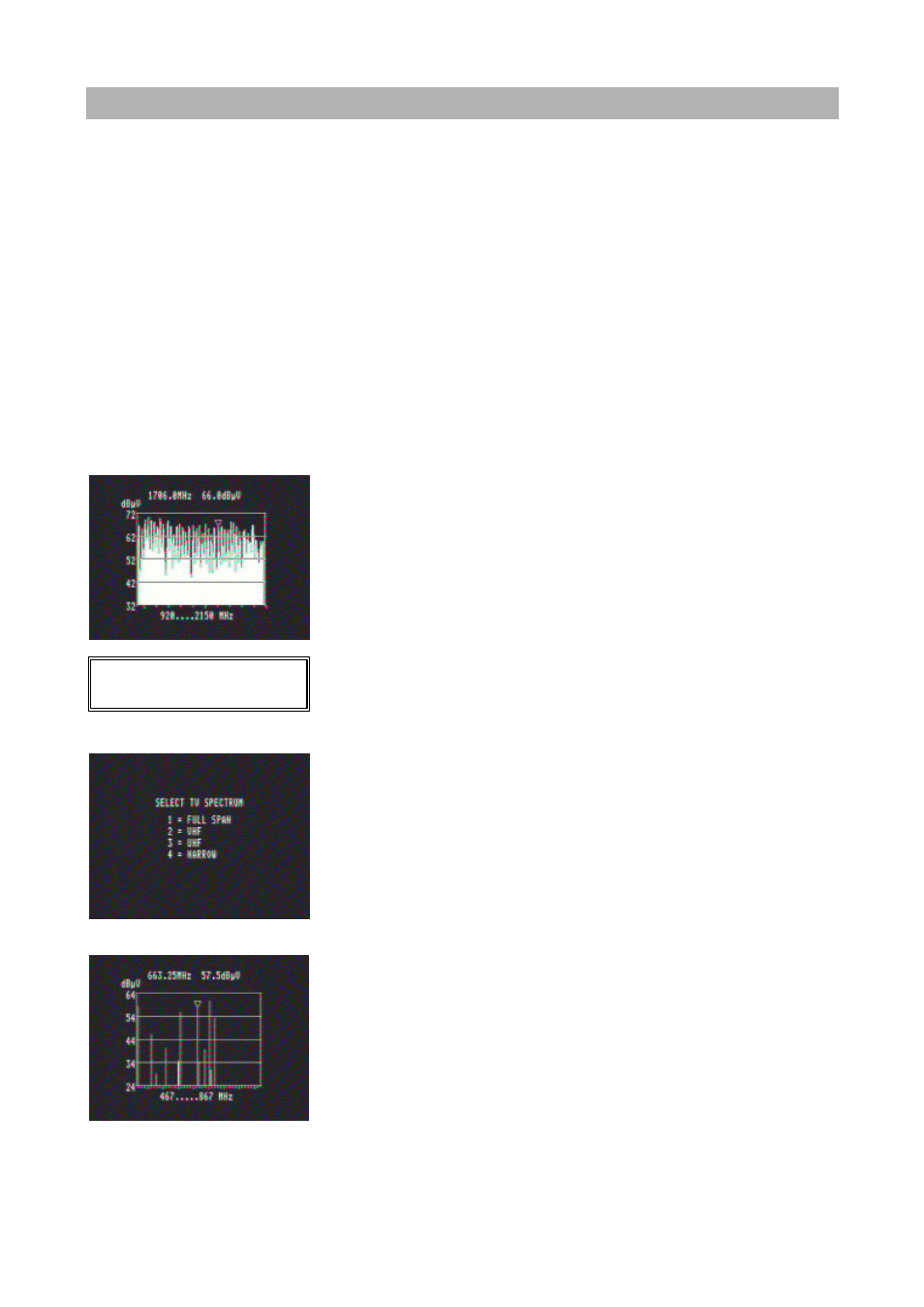 Spectrum measurement, Sat spectrum, Tv spectrum | Kathrein MSK 24 User Manual | Page 43 / 56