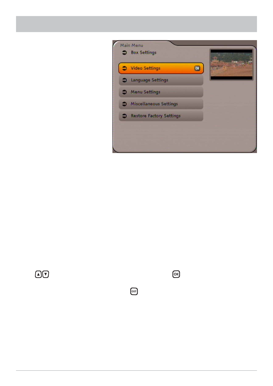 Box settings | Kathrein UFC 762si User Manual | Page 24 / 52