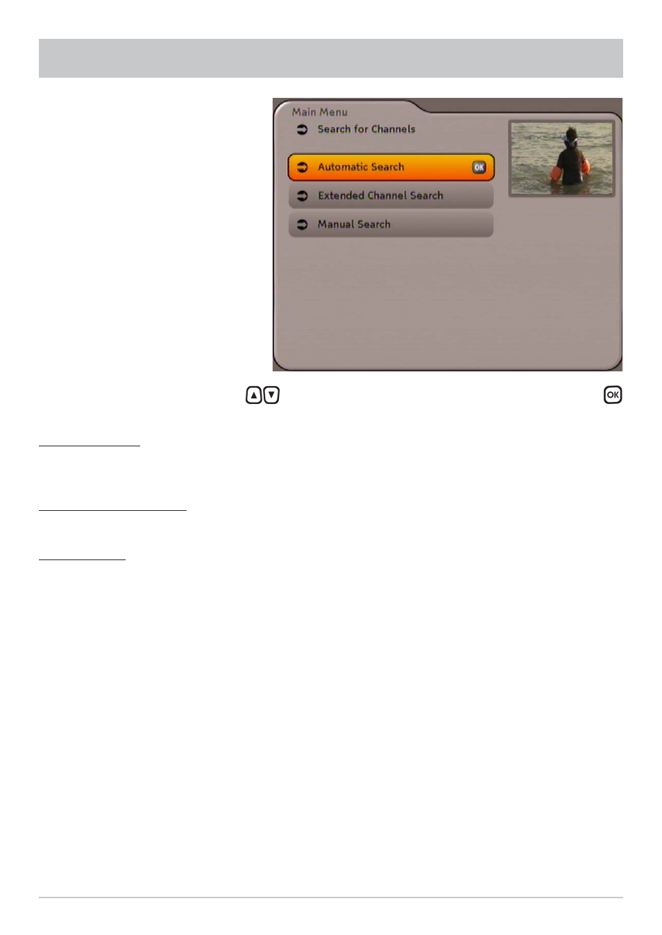 Search for channels | Kathrein UFC 762si User Manual | Page 30 / 52