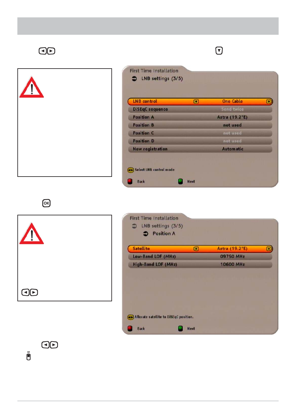 First installation: single-cable system (general) | Kathrein UFS 733si User Manual | Page 15 / 76