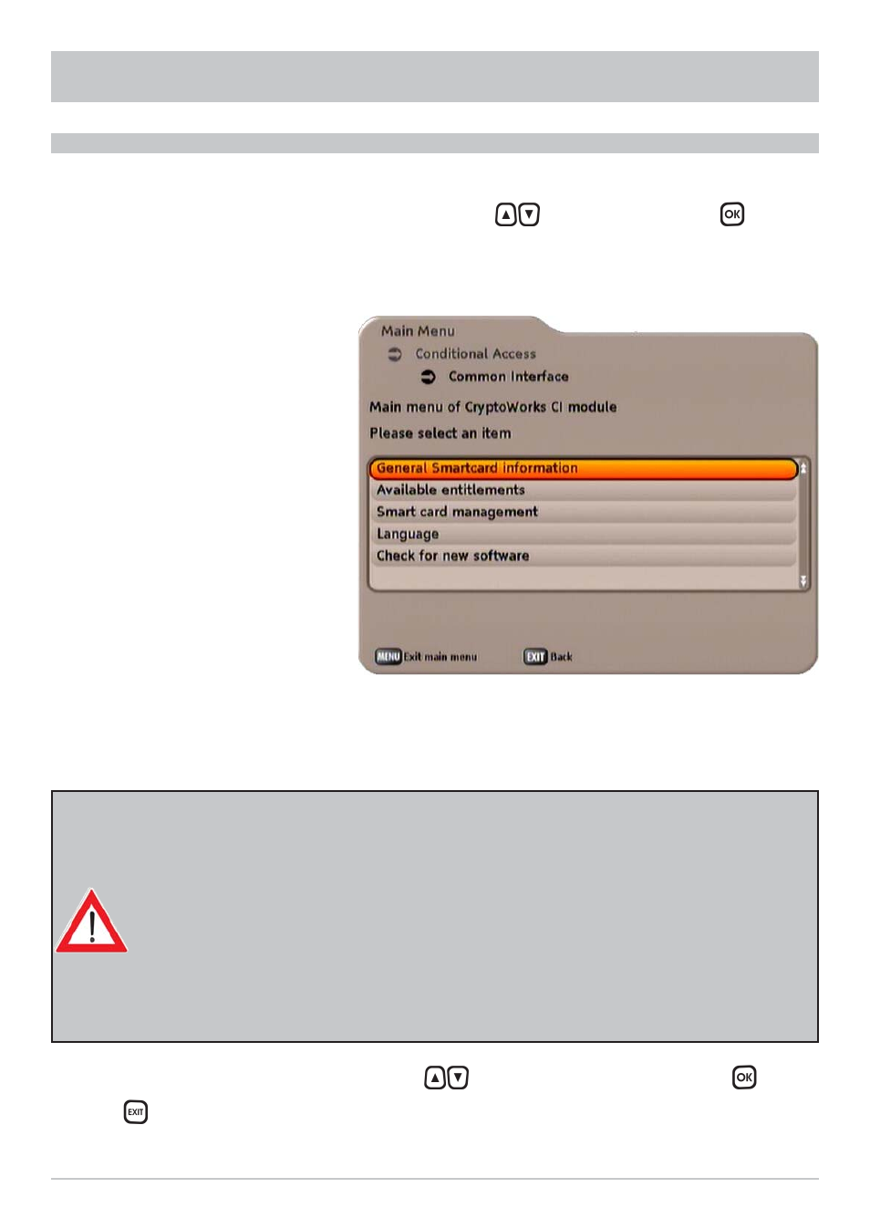 Box settings | Kathrein UFS 733si User Manual | Page 57 / 76