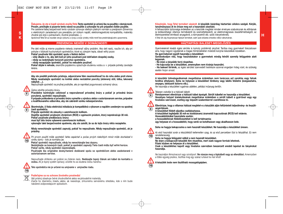 Tefal TG5330 User Manual | Page 10 / 15